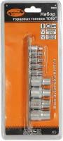 Набор головок Torx 9 пр. 1/2" 1/4" E4-E16 АвтоДело