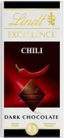 Lindt Excellence темный шоколад с перцем чили, 100 г