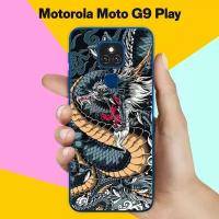 Силиконовый чехол на Motorola Moto G9 Play Дракон / для Моторола Мото Джи9 Плэй