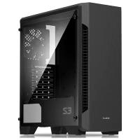 Корпус MidiTower Zalman S3 TG TEMPERED GLASS WINDOW black (ATX, mATX, Mini-ITX, USB2.0x2, USB3.0x1, без БП) (S3 TG)