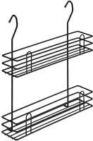Полка для специй двухъярусная тип-2, черный матовый