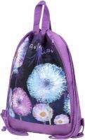 Сумка / мешок / рюкзак для сменной обуви (сменки) Юнландия, с ручками, боковой карман на молнии, 46х36 см, Flowers