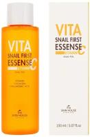 Эссенция укрепляющая с муцином улитки и витамином С THE SKIN HOUSE Vita Snail First Essence 150мл