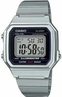 Наручные часы CASIO Vintage, черный, серебряный