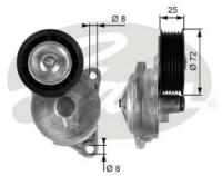 Ролик приводного ремня Ford Focus 98-04, Transit 02-13; Mazda Tribute 00-03 натяжитель 1.8-2.0 Gates