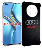 Чехол MyPads audi ауди 6 мужской для Honor X30 / Magic4 Lite 5G задняя-панель-накладка-бампер