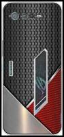 Силиконовый чехол на Asus ROG Phone 6 / Асус Рог Фон 6 "Стальной металл"