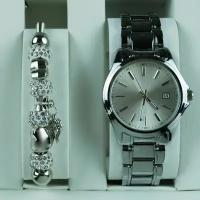 Женские наручные часы с браслетом, регулируемые/металлик