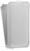 Кожаный чехол для Micromax Q379 Gecko Case (Белый)
