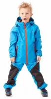 Детский дождевик (штаны и куртка) DragonFly EVO Kids BLUE, мембрана, 116-122