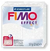 Полимерная глина FIMO Effect 052, белый с блестками, 57г