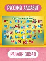 Обучающий плакат/обучающий материал/школьные плакаты/русский алфавит