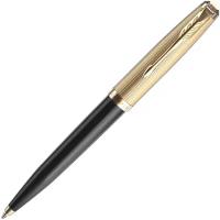 Ручка шариковая Parker "51 Deluxe Black GT", черная, 1,0 мм, поворотный механизм, подарочная упаковка (2123513)