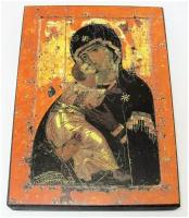 Икона Божией Матери "Владимирская", размер иконы - 20х25