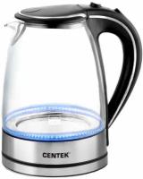 Чайник CENTEK CT-1009, black/silver