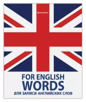Тетрадь для записи английских слов 48л, А5 Brauberg (клетка, справка) (403562)