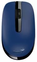 Мышь беспроводная Genius NX-7007, 1200 dpi, USB, черный/синий (31030026405)