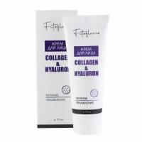 Крем для лица Collagen&Hyaluron, коллаген, гиалурон, Фитофлорис, Алфит Плюс, 75 гр