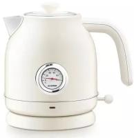 Чайник с датчиком температуры Qcooker Retro Electric Kettle 1.7L (White/Белый) EU