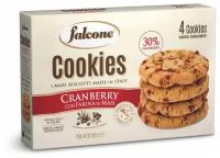 Печенье сахарное Falcone Cookies Cranberry с клюквой и кукурузной мукой, 200 г