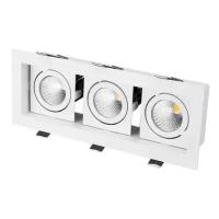 Встраиваемый светильник Arlight CL-KARDAN-S260x102-3x9W Day (WH, 38 deg)