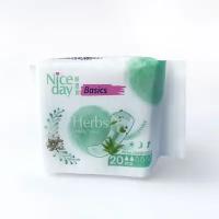 Женские ежедневные прокладки NiceDay Herbs 155мм. 20шт