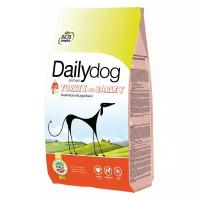 Сухой корм для собак DailyDog индейка, с ячменём (для средних и крупных пород)