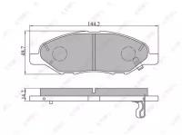 Колодки тормозные дисковые, BD5707 LYNXauto BD-5707