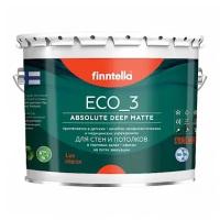 Краска акриловая finntella Eco_3 Wash and Clean глубокоматовая kevyt savi 2.7 л