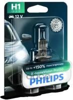 Лампа Галоген 12V H1 55W P14.5s Philips X-Tremevision Pro150 +150% 3400К 12258Xvpb1 Philips арт. 12258XVPB1