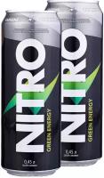 Энергетический напиток NITRO, 2х450мл (Green Energy) / С витаминами и таурином