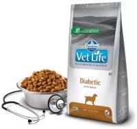 Корм Farmina Vet Life Diabetic для собак при диабете, 2 кг