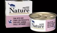 PRIME NATURE TUNA & HAM для взрослых кошек с тунцом и ветчиной в желе (85 гр х 24 шт)