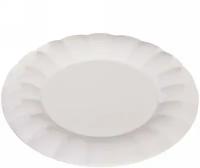 Тарелка керамическая 26см «Белая классика» Ромашка
