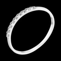 Кольцо Ювелир Карат, серебро, 925 проба, фианит, размер 16.5, бесцветный