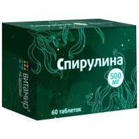 Спирулина таб., 500 мг, 30.54 г, 60 шт