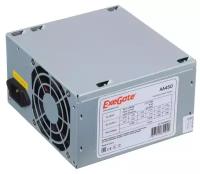 Блок питания 450W ExeGate AA450, ATX, PC, 8cm fan, 24p+4p, 2*SATA, 1*IDE + кабель 220V в комплекте