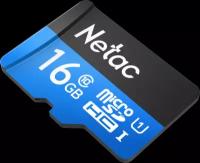 Карта памяти MicroSDHC 16GB Netac P500 Standard Class 10 UHS-I (90 Mb/s) без адаптера