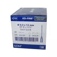 Игла инъекционная KDM KD-Fine 27G (0.4 мм х 12 мм), 100 шт