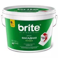 Краска фасадная Brite Professional база А, белая, матовая (2,7л)