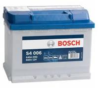 BOSCH 0092S40060 Аккумулятор BOSCH S4 SILVER 12V 60AH 540A ETN 1(L+) B13 242x175x190mm 14.34kg