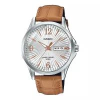 Наручные часы CASIO Collection MTP-E120LY-7A, коричневый, серебряный