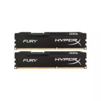 Оперативная память HyperX Fury 16 ГБ (8 ГБ x 2 шт.) DDR3L 1600 МГц DIMM CL10 HX316LC10FBK2/16