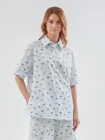Рубашка Pompa, размер 44, голубой