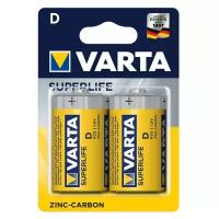 Батарейка VARTA SUPERLIFE D/R20, в упаковке: 2 шт