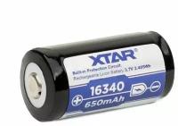 Аккумулятор Xtar RCR123A (16340) 3,7 В. 650 mAh