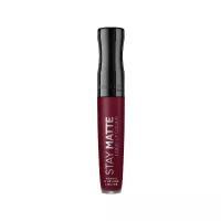 RIMMEL Жидкая матовая губная помада Stay Matte, № 810 Plum This Show, 5,5 мл