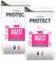 FLATAZOR PROTECT DIGEST для взрослых кошек при аллергии (2 + 2 кг)