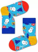 Носки Happy Socks размер 7-9Y, голубой, мультиколор