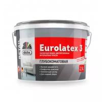 Краска акриловая Dufa Retail Eurolatex 3 глубокоматовая белый 2.5 л